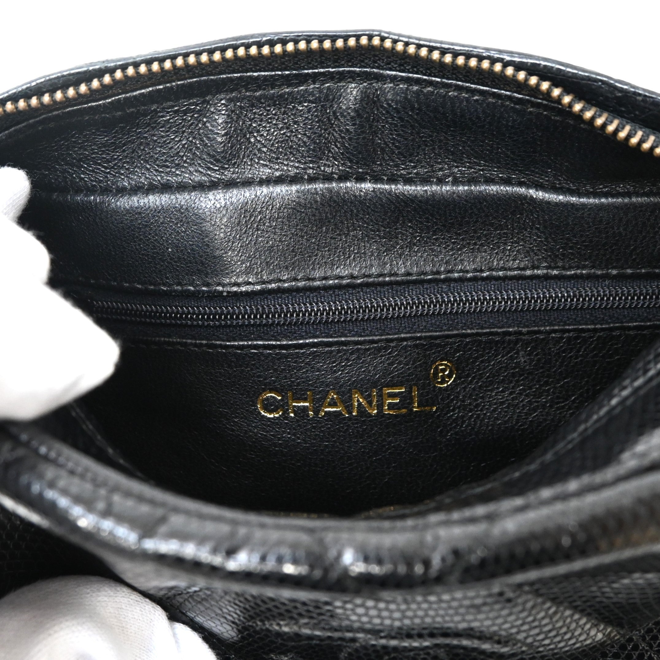 CHANEL シャネル マトラッセ リザードチェーンショルダーバッグ