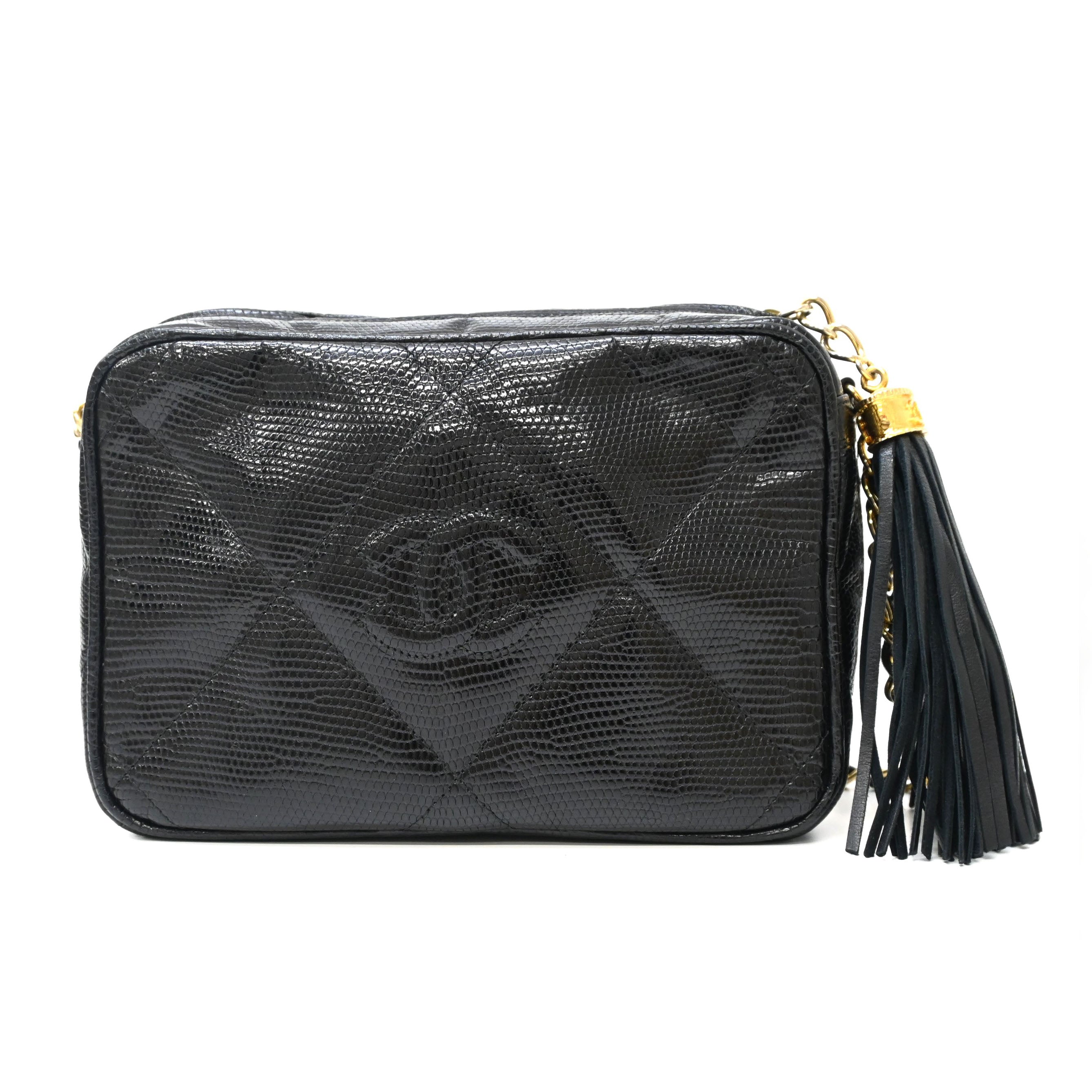 CHANEL シャネル リザード　チェーン　ショルダーバッグ マトラッセル CHANEL シャネル マトラッセ リザードチェーンショルダーバッグ