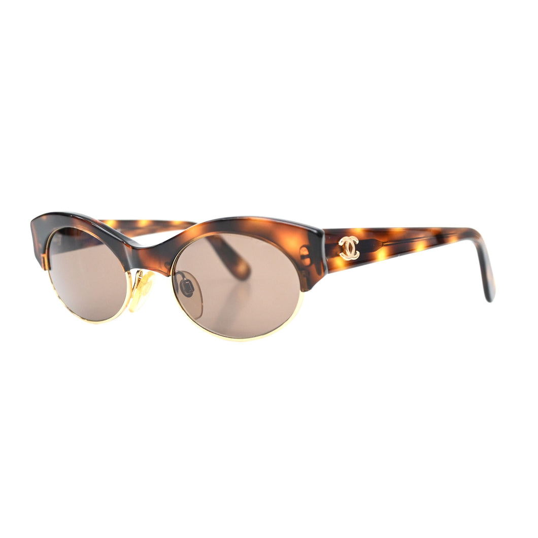 CHANEL Chanel? Cocomark tortoiseshell Sunglasses P43113V