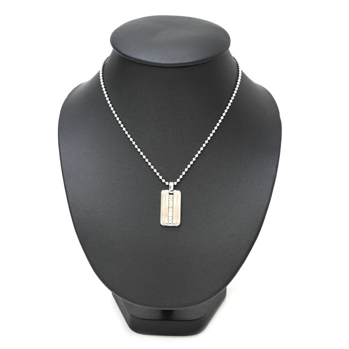 Tiffany＆Co。Tiffany Atlas Plate项链P43118V