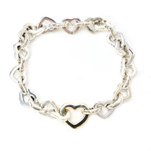 Load image into Gallery viewer, TIFFANY &amp; CO. Tiffany Heart Link Bracelet P43130V
