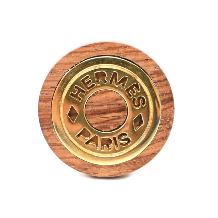 *Hermes Serie Wood Earrings P43271V
