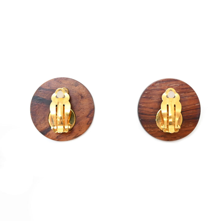 *Hermes Serie Wood Earrings P43271V