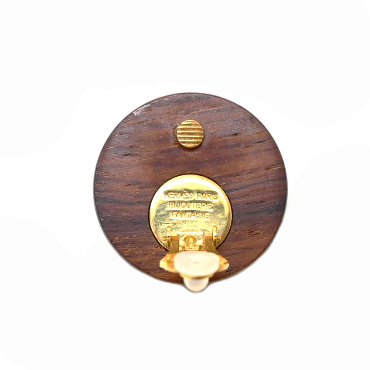 *Hermes Serie Wood Earrings P43271V