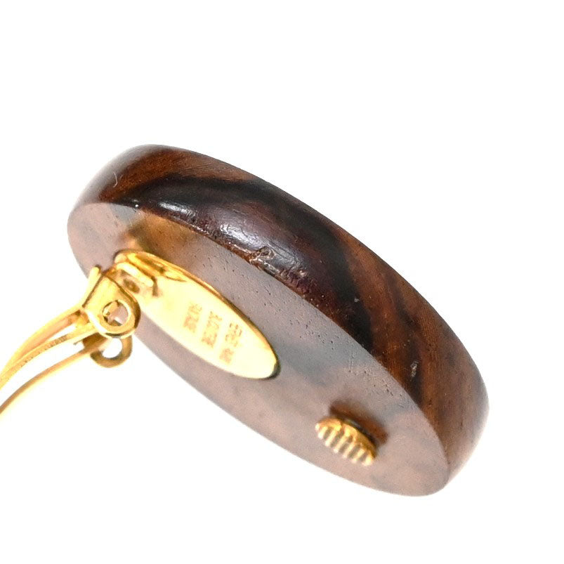 *Hermes Serie Wood Earrings P43271V