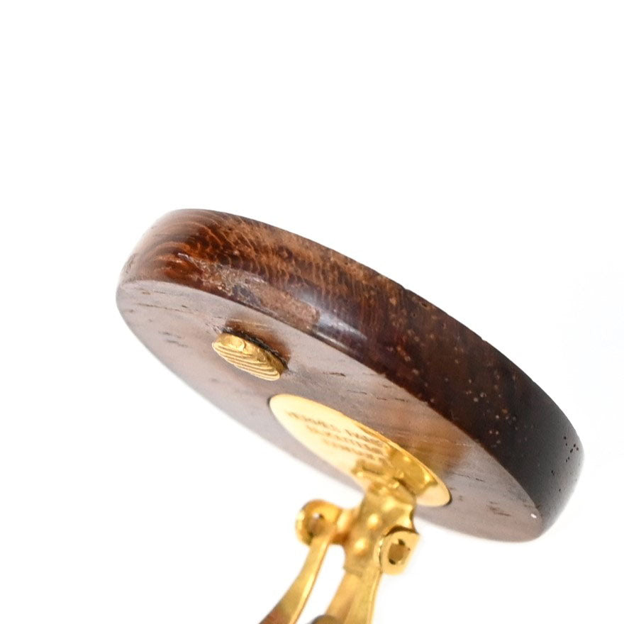 *Hermes Serie Wood Earrings P43271V