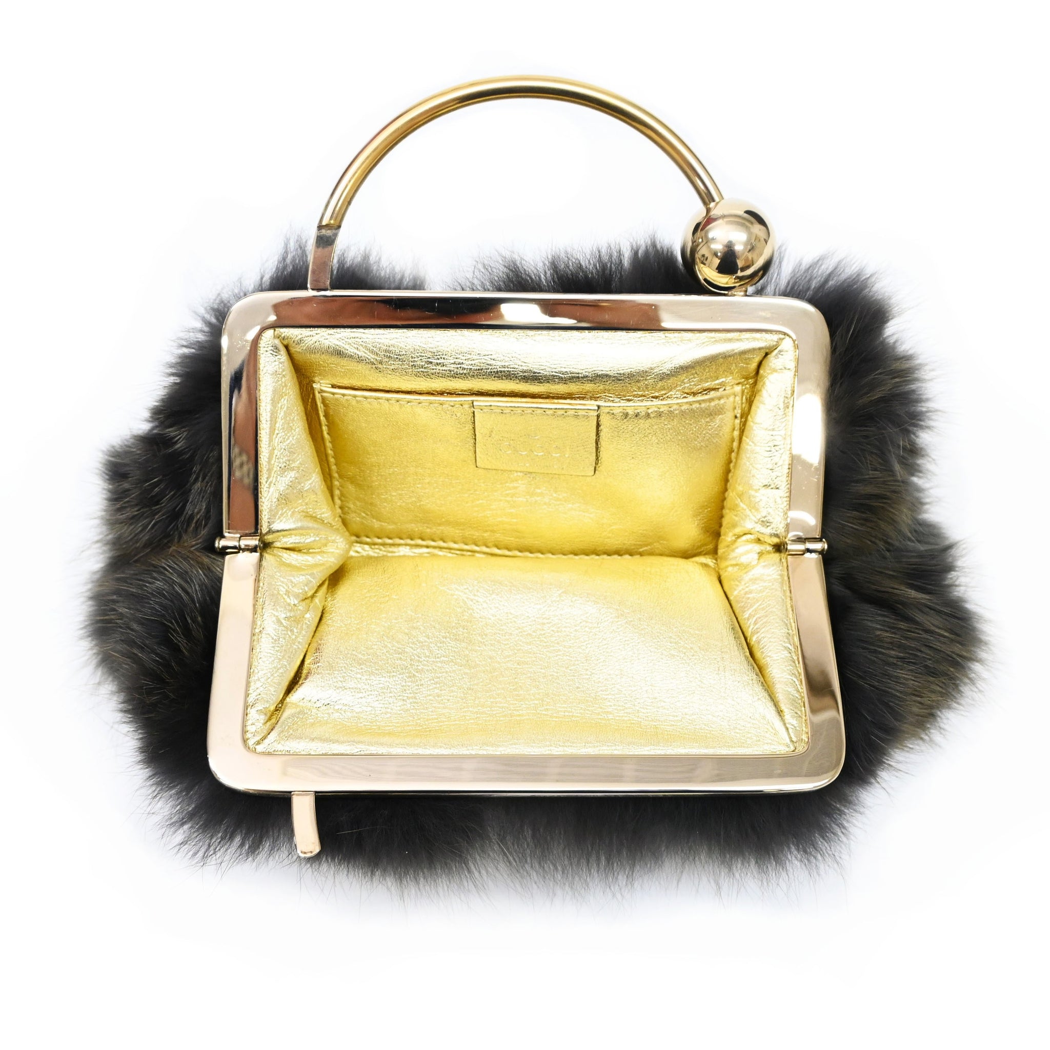 GUCCI グッチ フォックスファー ハンドバッグ P1970V – VINTAGE