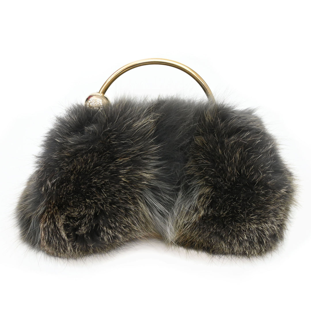 GUCCI Gucci Fox Fur Handbag P1970V