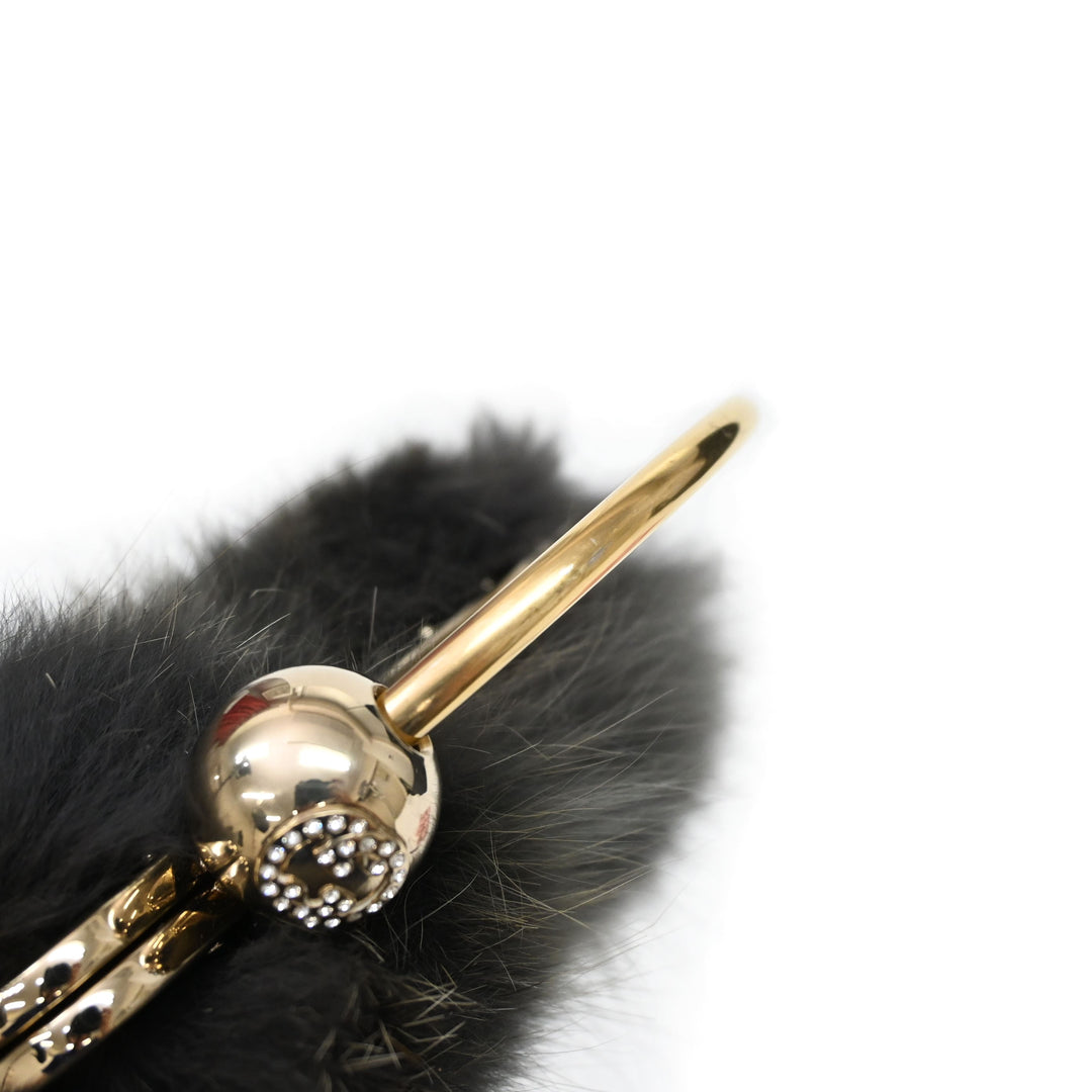 GUCCI Gucci Fox Fur Handbag P1970V