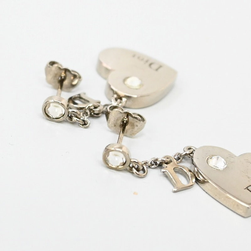Christian Dior ピアス ハート ロゴチェーン 00s