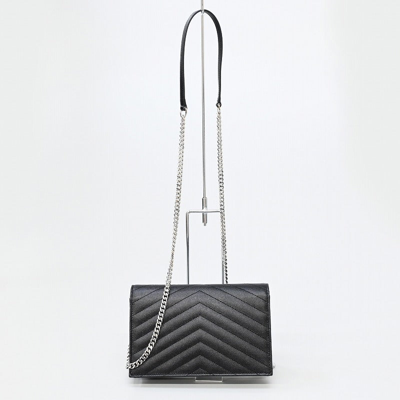 SAINT LAURENT PARIS ショルダーバッグ 2WAY チェーンウォレット　 カサンドラ エンベロープ チェーンウォレット