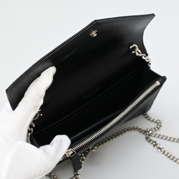 SAINT LAURENT PARIS ショルダーバッグ 2WAY チェーンウォレット　 カサンドラ エンベロープ チェーンウォレット