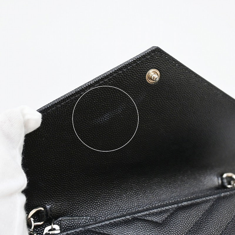 SAINT LAURENT PARIS ショルダーバッグ 2WAY チェーンウォレット　 カサンドラ エンベロープ チェーンウォレット