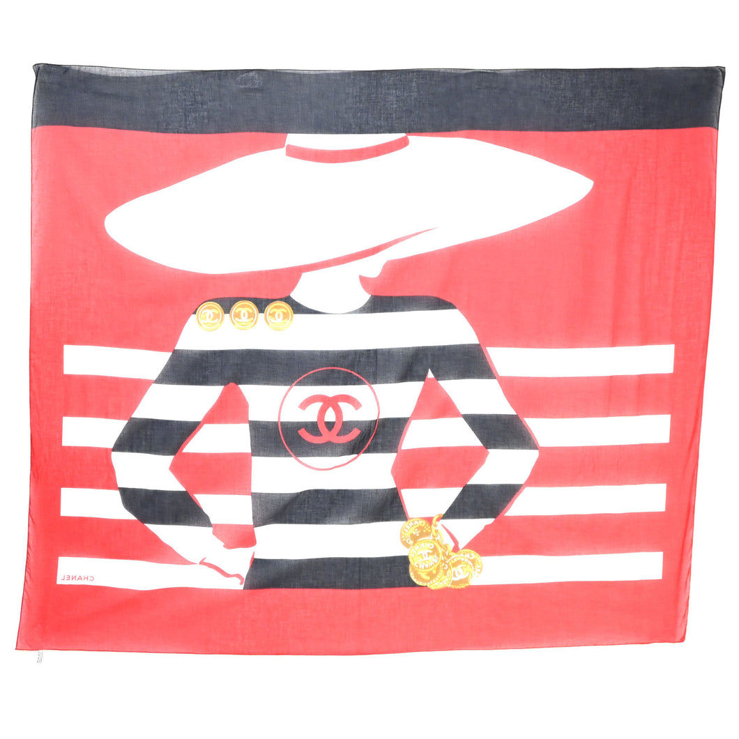 샤넬 샤넬? Coco Mark Scarf Stall P43370V