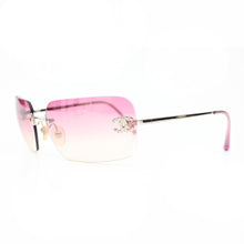 Load image into Gallery viewer, CHANEL Chanel Coco Mark Rine Stone Sunglasses 4017-D P43398V
