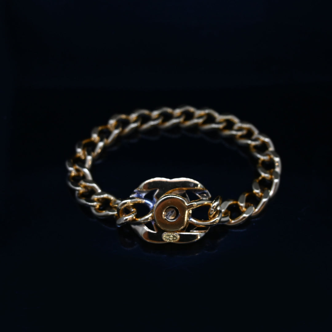 CHANEL Chanel Turn Lock Rhinestone bracelet P43405V