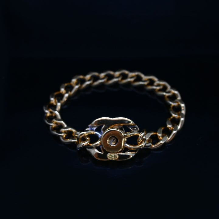 CHANEL Chanel Turn Lock Rhinestone bracelet P43405V