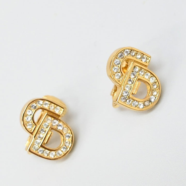 Christian Dior イヤリング CDロゴ 80s