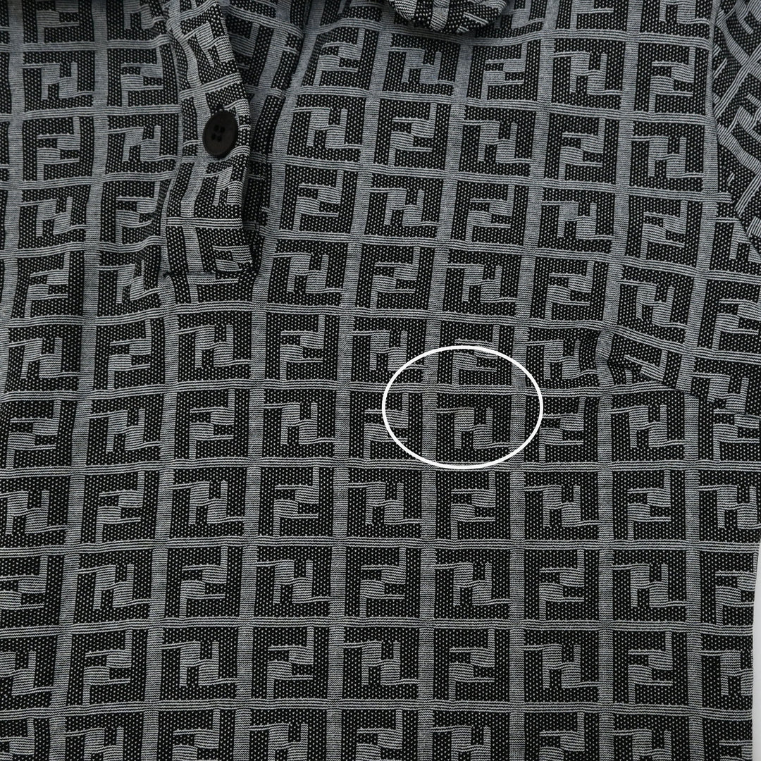 Fendi Fendi Zukka 패턴 모노그램 폴로 셔츠 P43428V