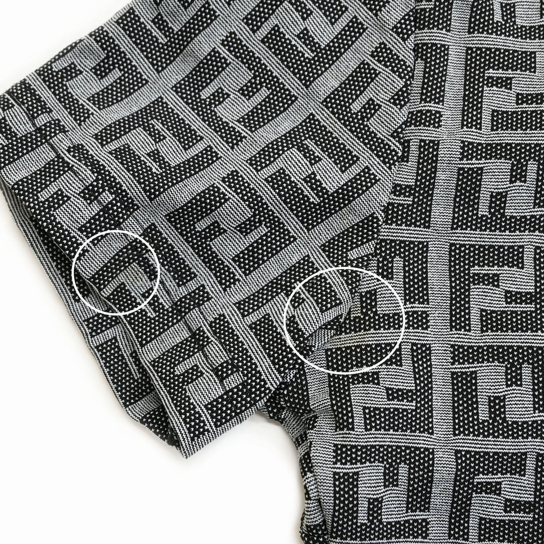 Fendi Fendi Zukka 패턴 모노그램 폴로 셔츠 P43428V