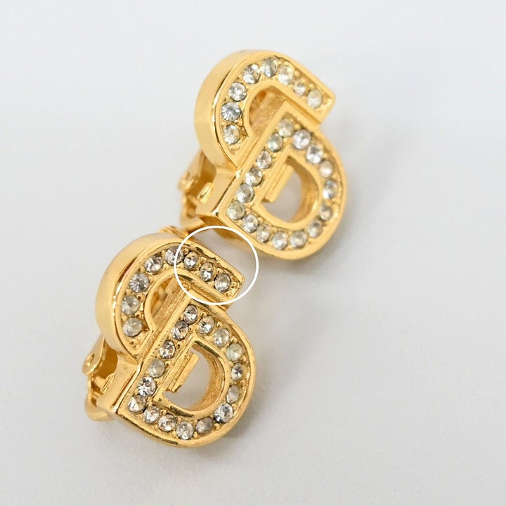 Christian Dior イヤリング CDロゴ 80s