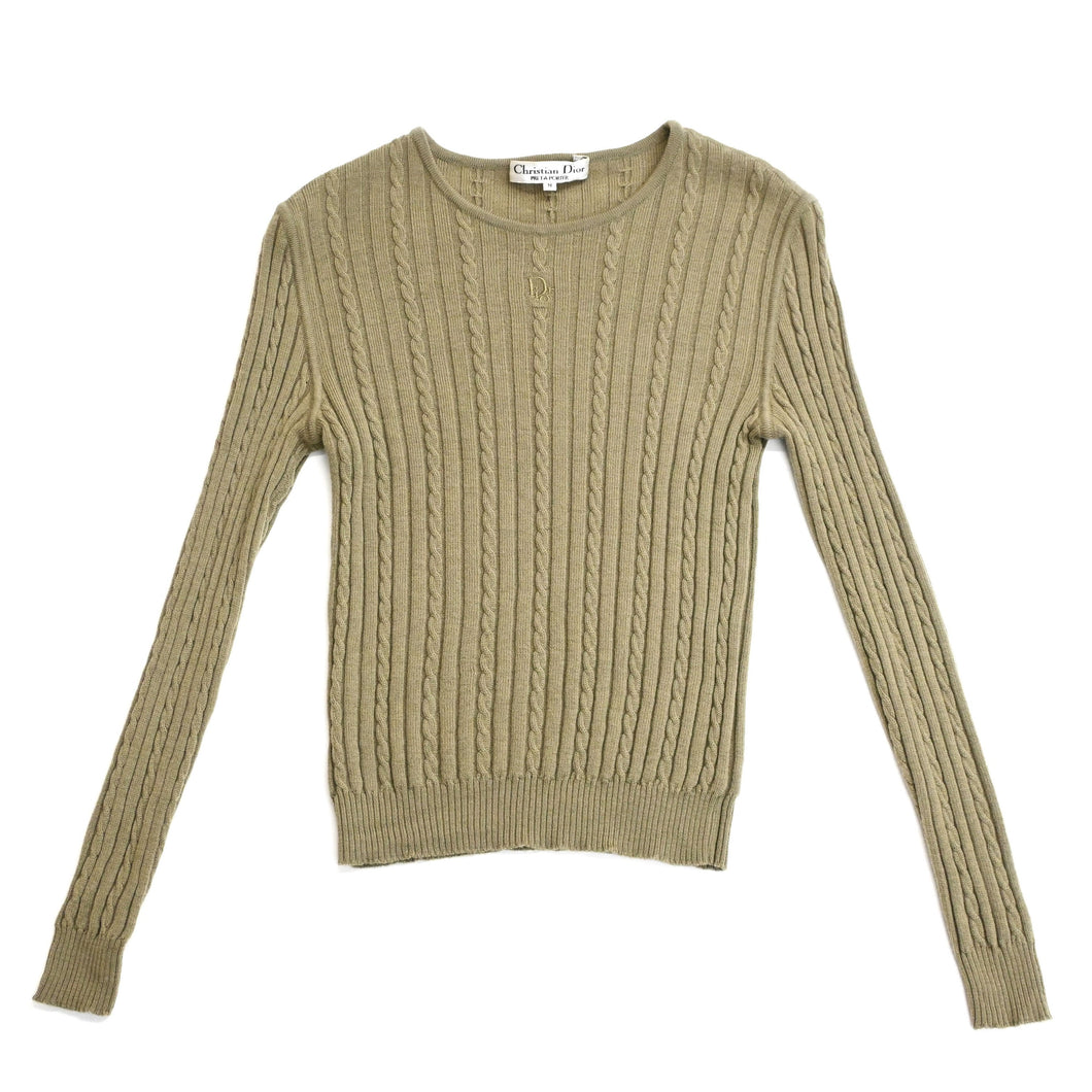 ChristianDIOR Christian Dior cable knitting Sweater P43429V