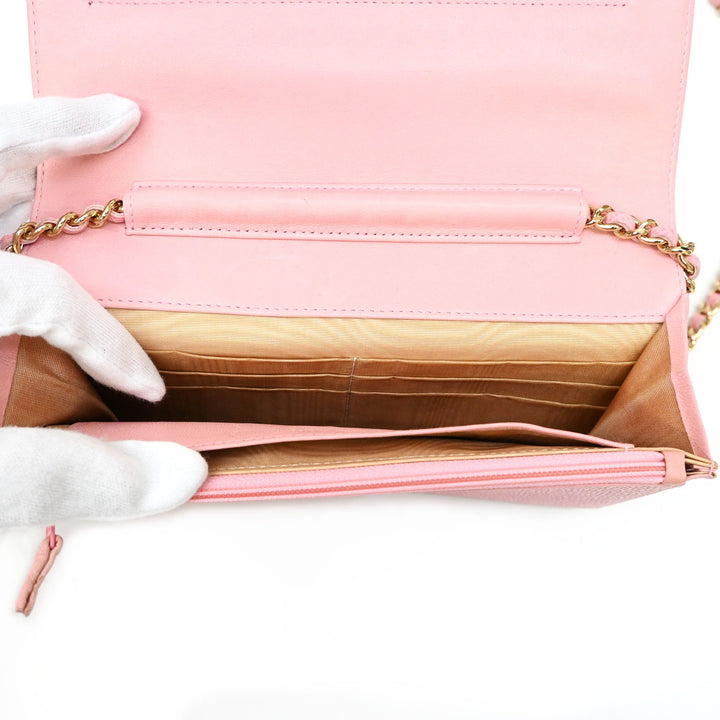 *CHANEL シャネル チェーンウォレット デカココマーク 財布  P43417V