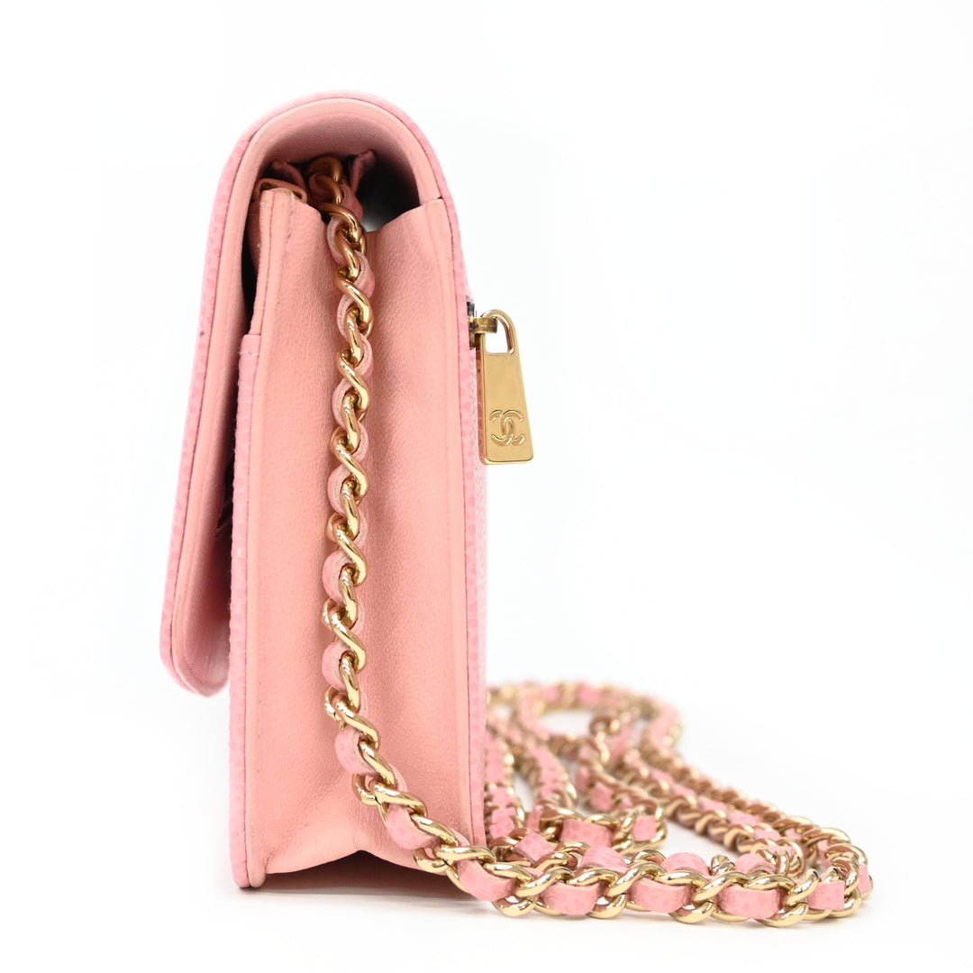 *CHANEL シャネル チェーンウォレット デカココマーク 財布  P43417V