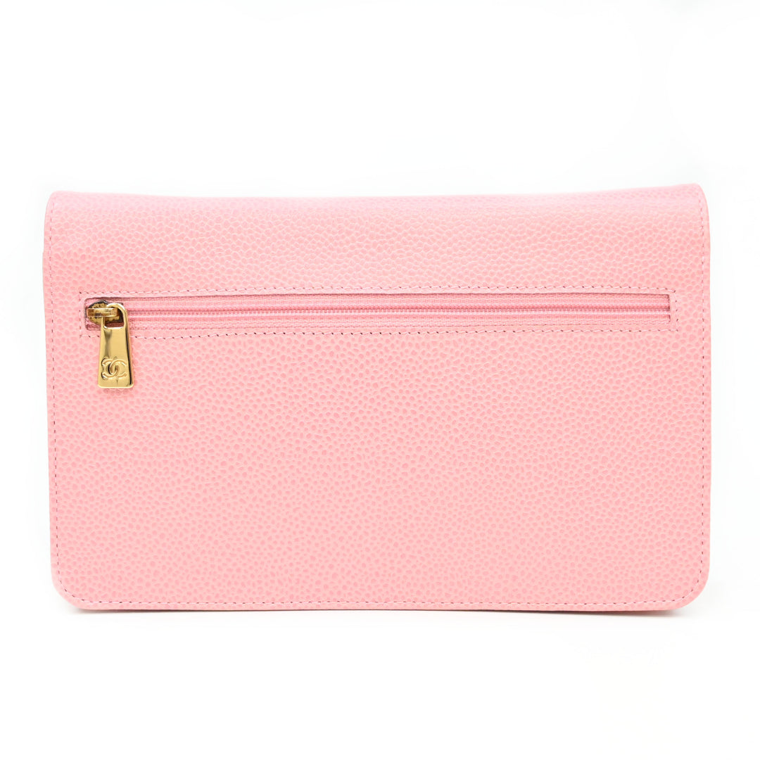 *CHANEL シャネル チェーンウォレット デカココマーク 財布  P43417V