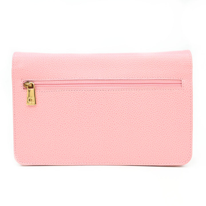 *CHANEL シャネル チェーンウォレット デカココマーク 財布  P43417V