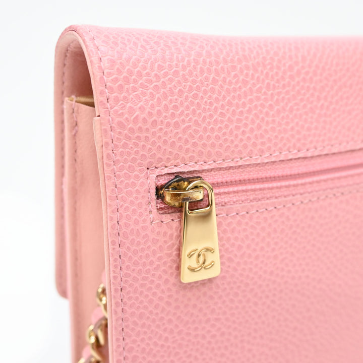*CHANEL シャネル チェーンウォレット デカココマーク 財布  P43417V