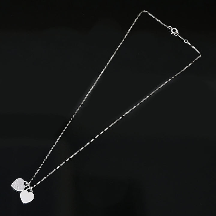 Tiffany＆Co。TiffanyRett Titi Fanny Double Heart项链P43306V