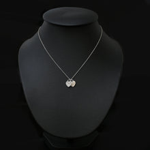 Load image into Gallery viewer, TIFFANY &amp; CO. Tiffany Rett Titi Fanny Double Heart Necklace P43306V
