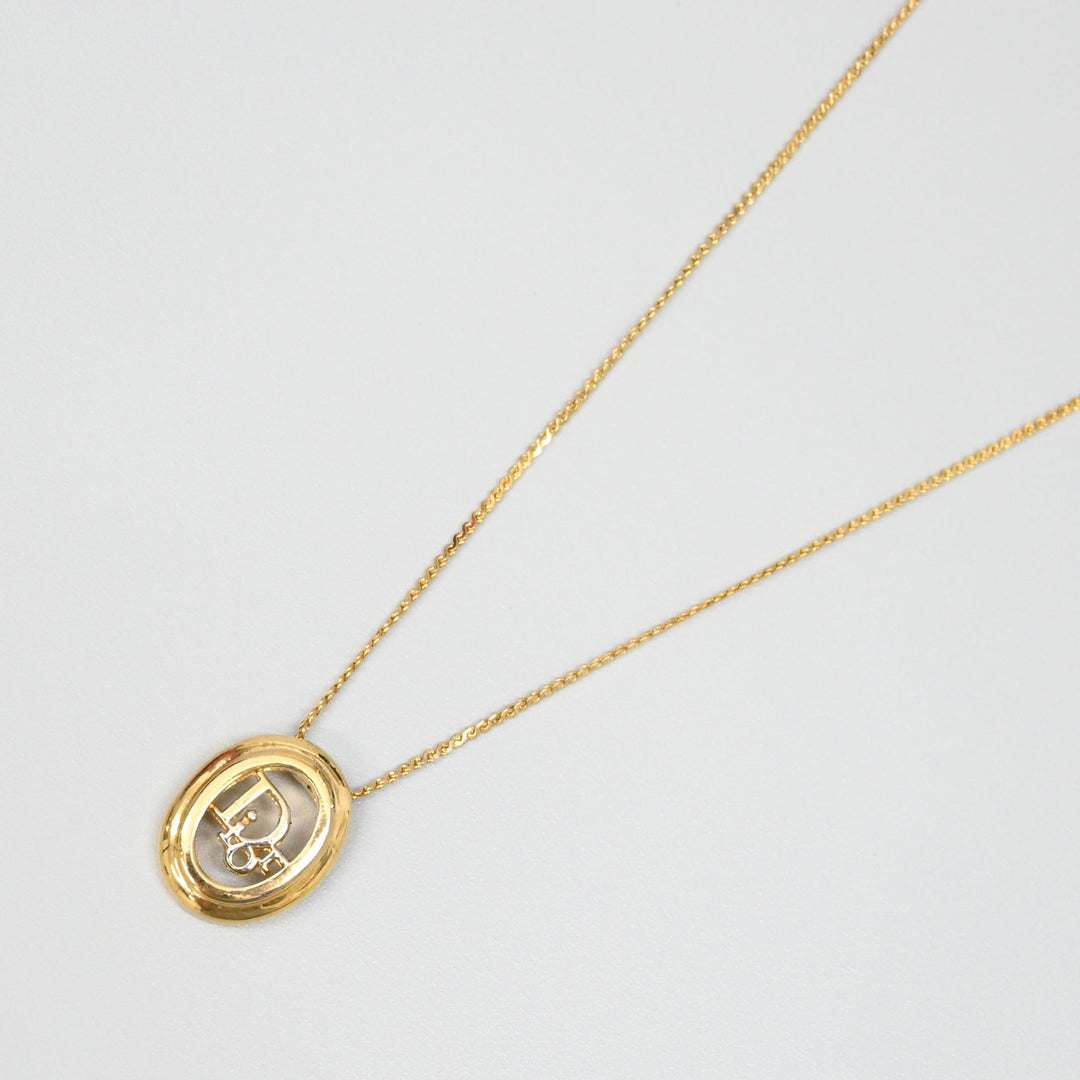 ChristianDIOR Christian Dior? Logo necklace P43439V