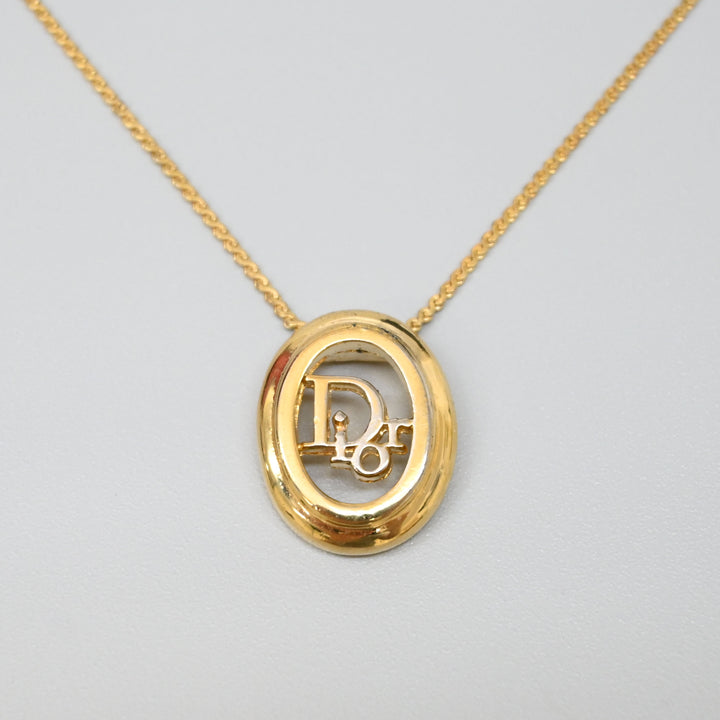 ChristianDIOR Christian Dior? Logo necklace P43439V