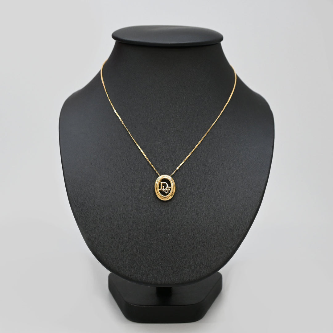 ChristianDIOR Christian Dior? Logo necklace P43439V