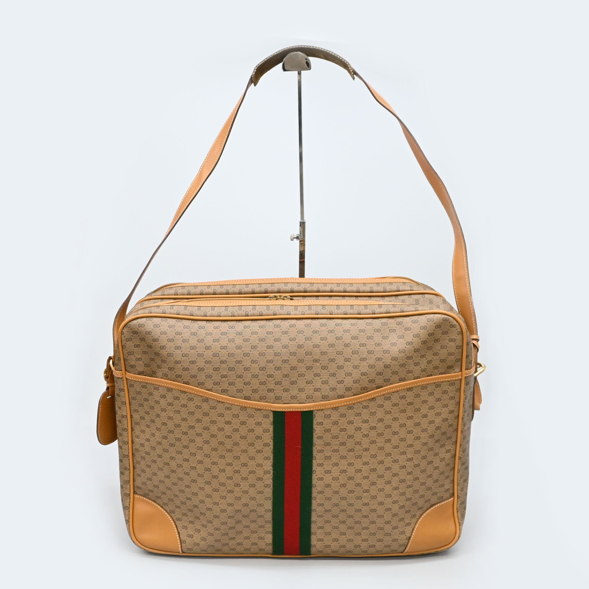 オールドグッチ マイクロGG ショルダーバッグ ヴィンテージ GUCCI グッチ マイクロGG 丸型 ショルダーバッグ
