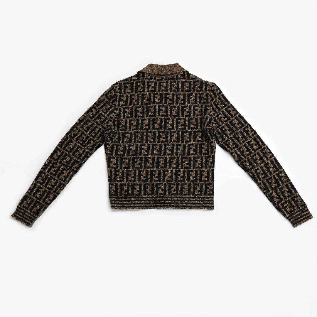 FENDI フェンディ ズッカ柄 ニットポロシャツ  P43431V