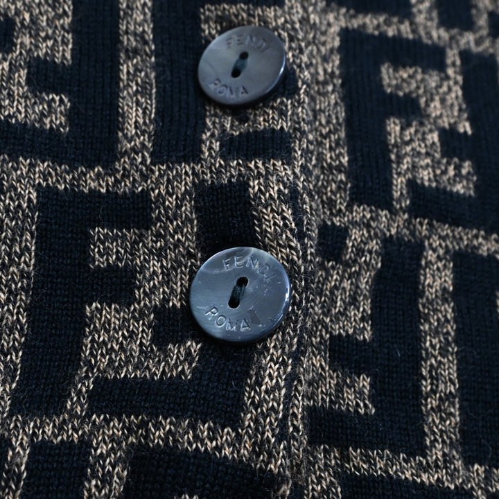 FENDI フェンディ ズッカ柄 ニットポロシャツ  P43431V