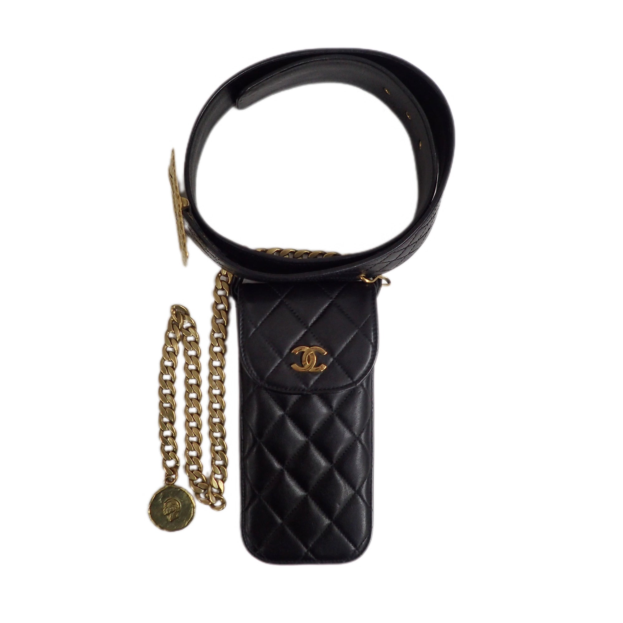 やややシャネル　チェーン　マトラッセ　（９５センチベルト） CHANEL シャネル マトラッセ ベルト チェーン – VINTAGE SELECT SHOP