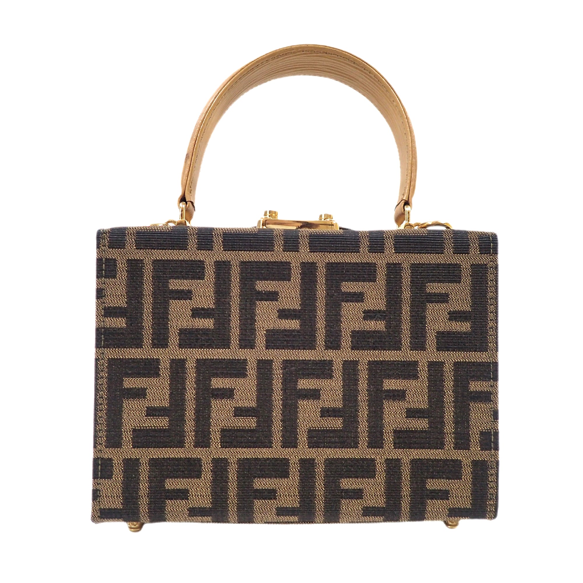 FENDI フェンディ ズッカ柄 モノグラム バニティバッグ