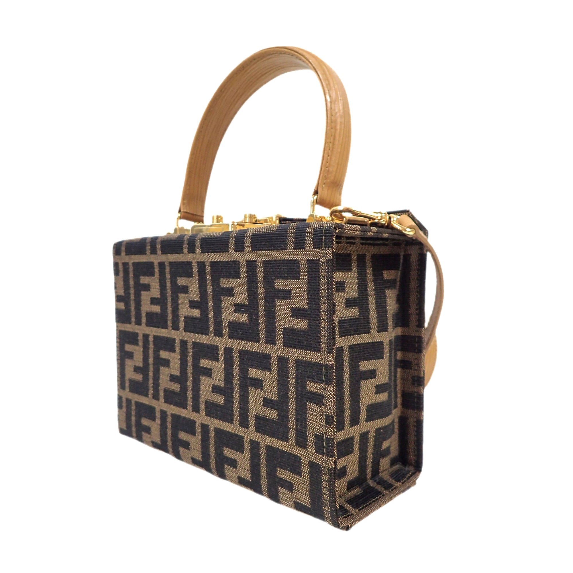 FENDI フェンディ ズッカ柄 モノグラム バニティバッグ