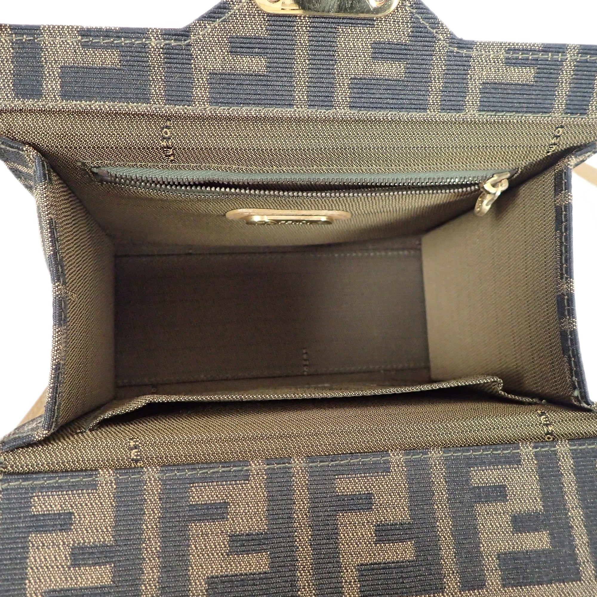 FENDI フェンディ ズッカ柄 モノグラム バニティバッグ – VINTAGE