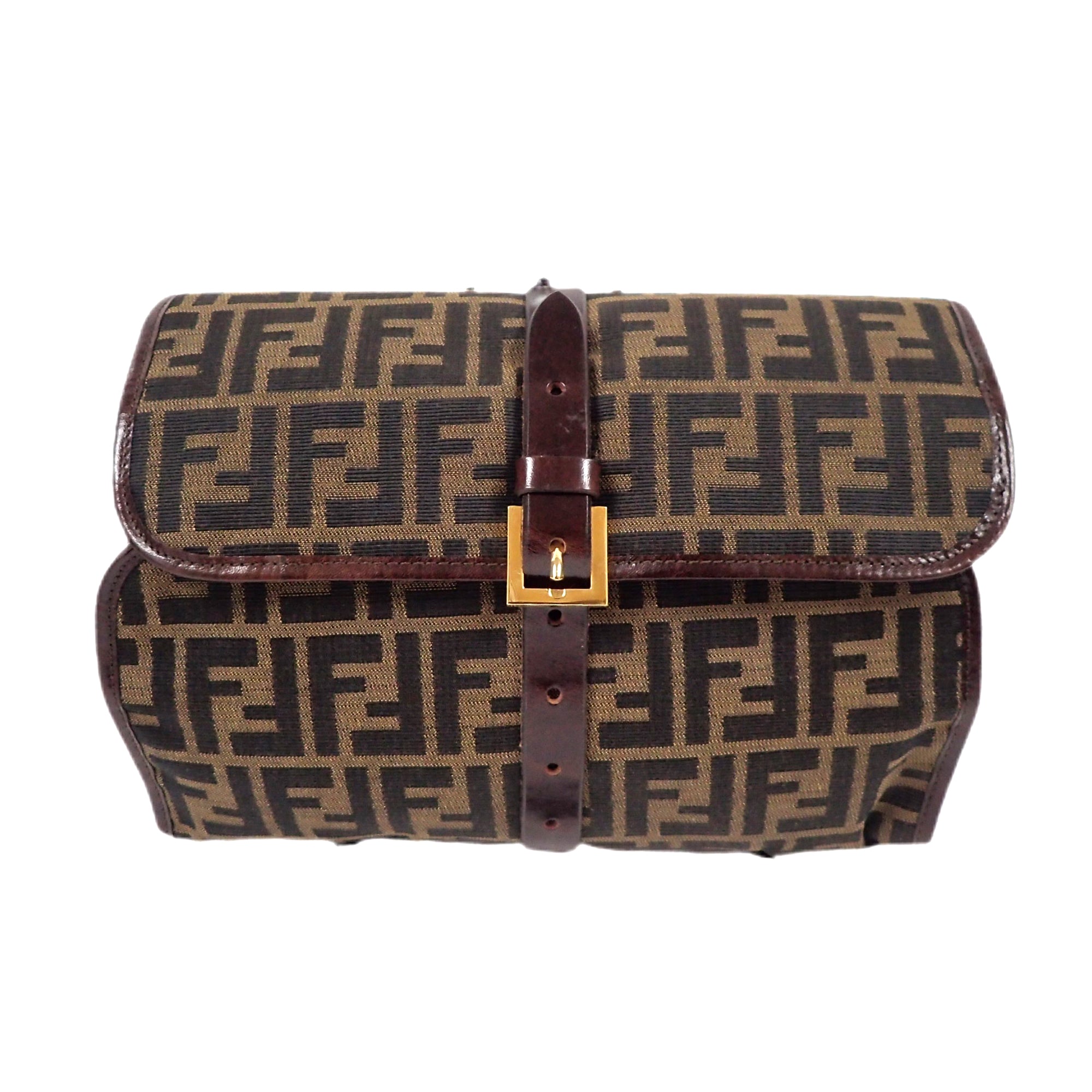 FENDI フェンディ ズッカ柄 モノグラム クラッチバッグ – VINTAGE 