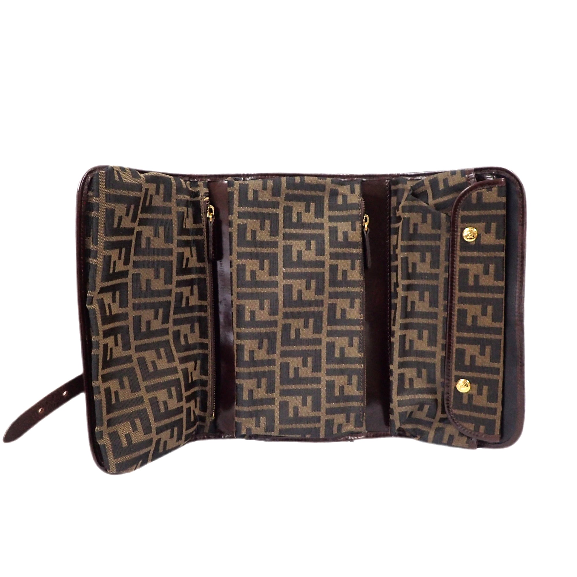 FENDI ズッカ柄 クラッチバッグ FENDI フェンディ ズッカ柄 モノグラム クラッチバッグ – VINTAGE