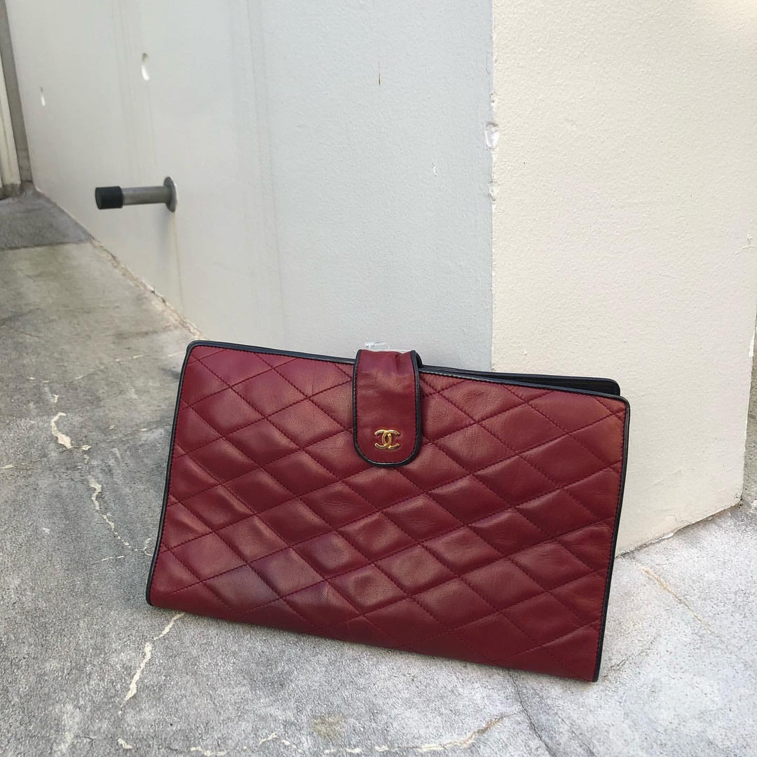 *CHANEL 샤넬 matelasse 클러치 백