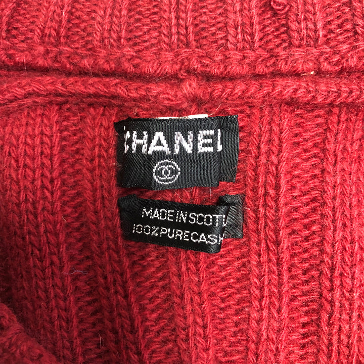 *CHANEL Chanel Cable knit sweater P13243V