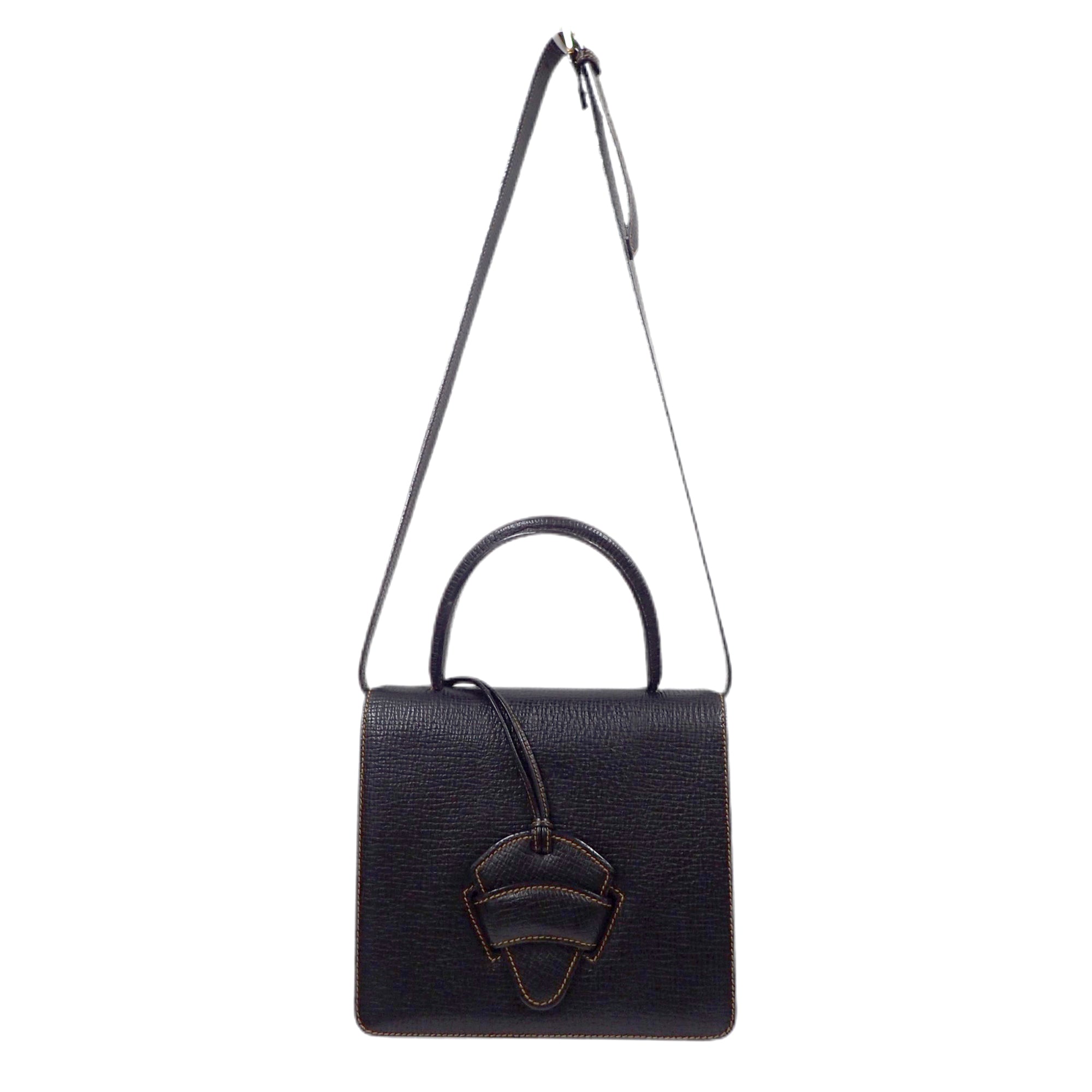 【美品】LOEWE ロエベ バルセロナ ヴィンテージ 2WAY ハンドバッグ LOEWE ロエベ バルセロナ レザーハンドバッグ ヴィンテージ