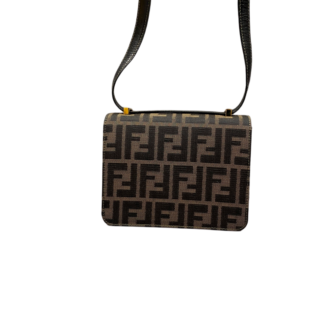 *Fendi Fendi Zukka图案会标肩带