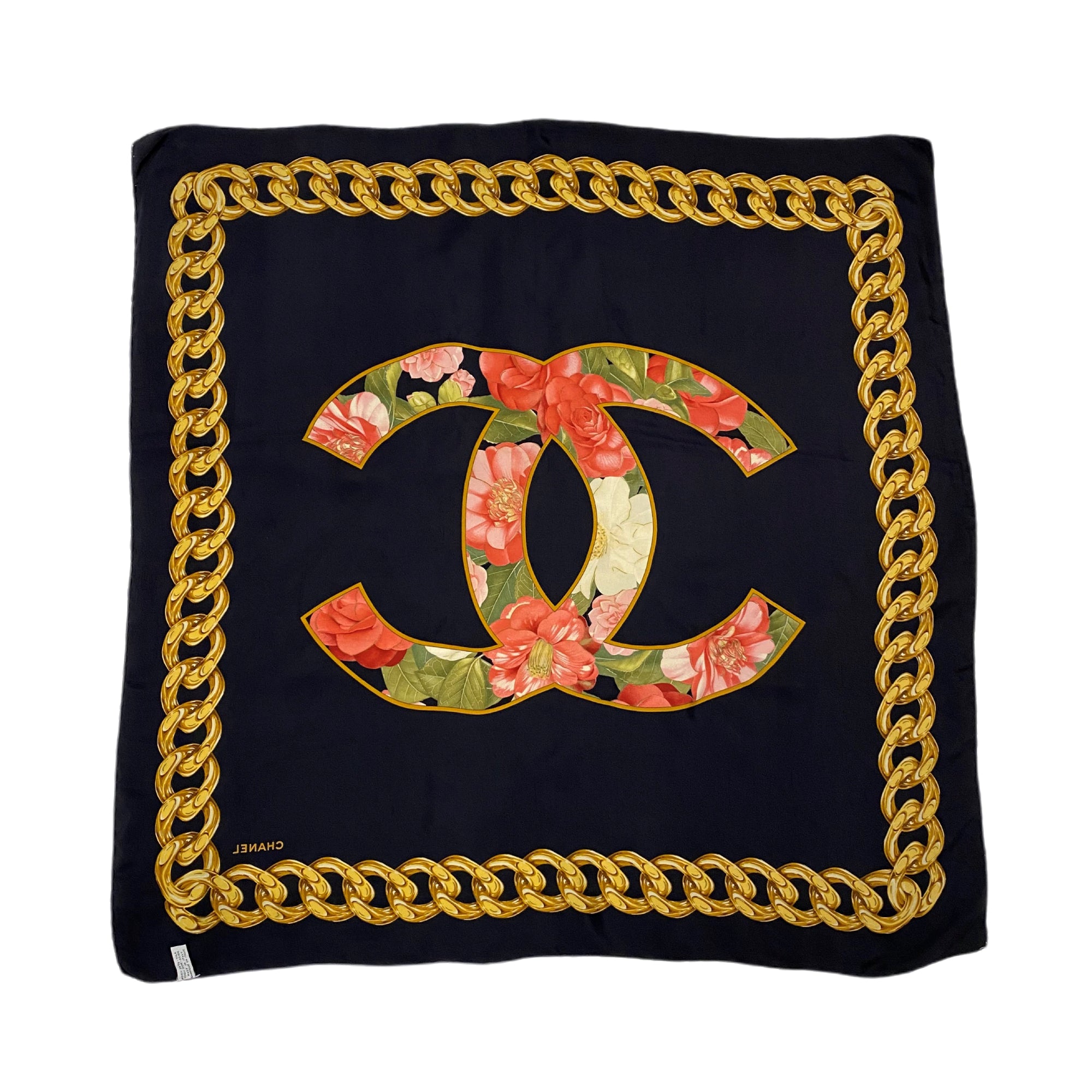 CHANEL スカーフ CHANEL - シャネル CHANEL ツイリー ココマーク スカーフ シルク